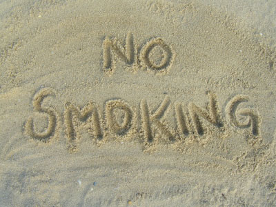 no smoking beach